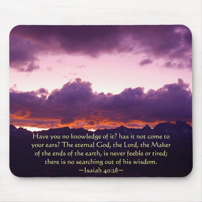Mousepad Isaiah 40:28 Sierra Sunset (Frente)