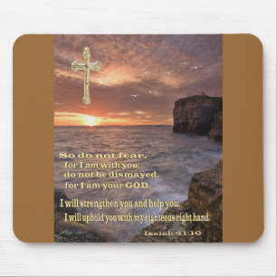 Mousepad Isaiah 41: 10 presentes cristãos