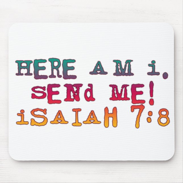Mousepad Isaiah 7:8 (Frente)