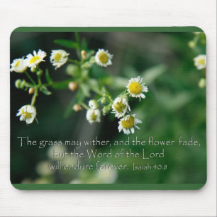 Mousepad Isaías 40:8 A grama pode esmagar e esmaecer