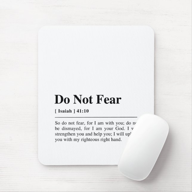 Mousepad Isaías 41:10 Não Tema (Com mouse)