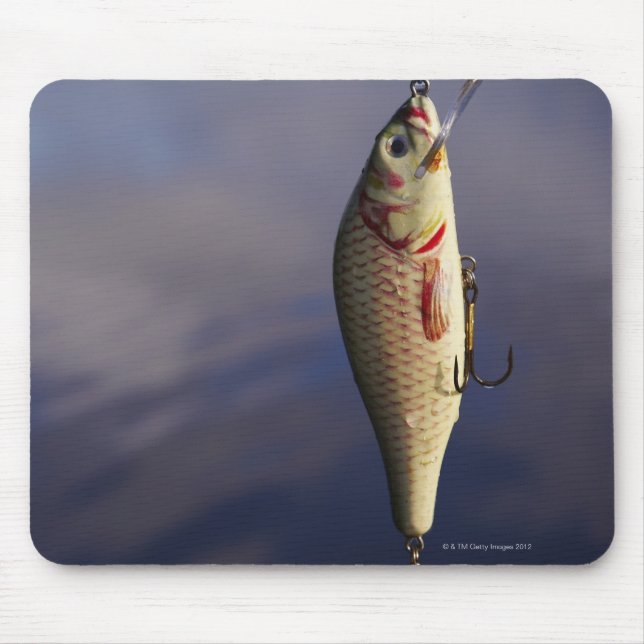 Mousepad isca de pesca em frente à água (Frente)