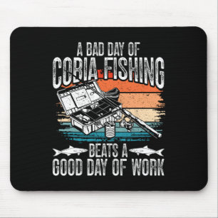Mousepad Isca para Pescador de Cobia Equipamento de Vara de