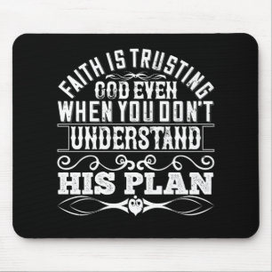 Mousepad Islã - A fé é a confiança de Deus