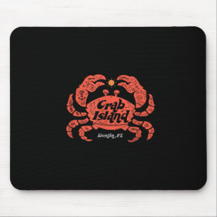 Mousepad Island Crab Sandbar Hangout Em Destin Flórida Fl C