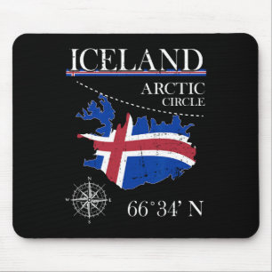 Mousepad Islândia - Círculo Polar Ártico - Ilha Polar Norte
