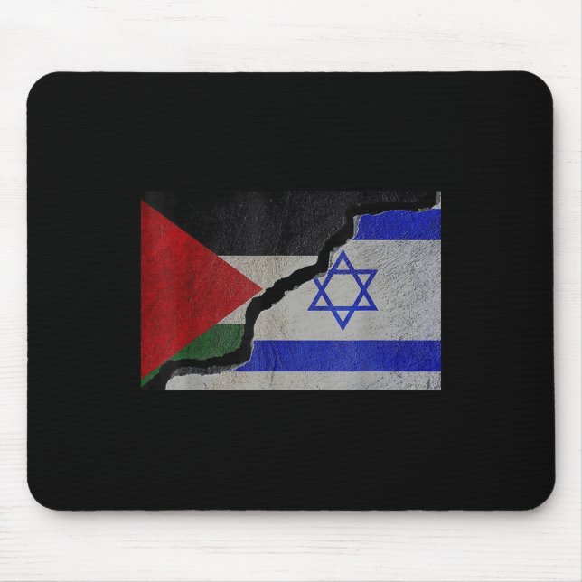 Mousepad Israel e a Palestina - Parem com a Guerra (Frente)
