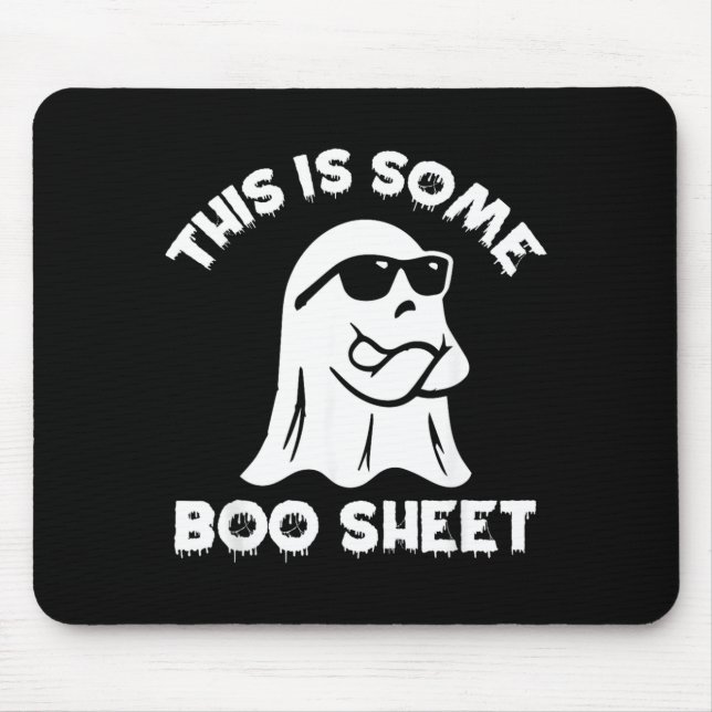 Mousepad Isso É Alguma Folha de Boo Fantasma Divertido Hall (Frente)