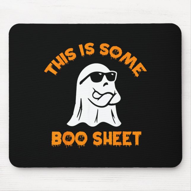Mousepad Isso É Alguma Folha de Boo Frio Fantasma Divertido (Frente)