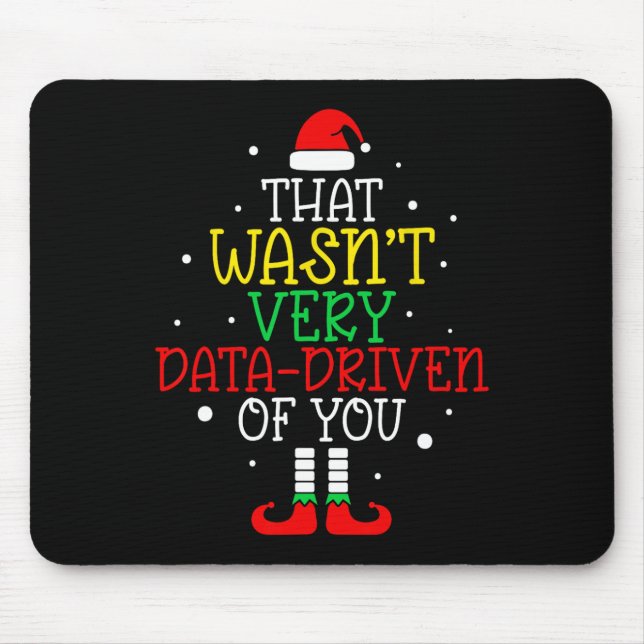 Mousepad Isso não foi feito com dados de Natal (Frente)