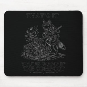 Mousepad Isso vai para a compostagem husky siberiano engraç