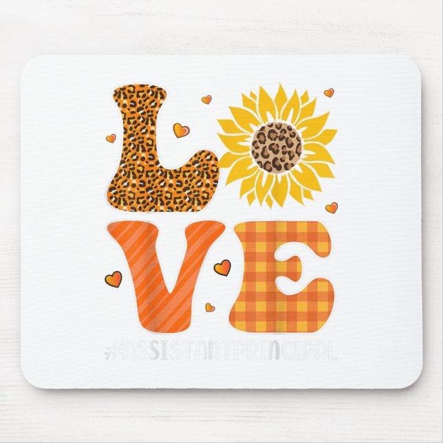Mousepad Istambul Principal Love Fall Pumpkin Leopard Hallo (Frente)