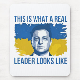 Mousepad Isto é o que um verdadeiro líder parece ser Ukrain