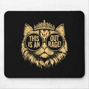 Mousepad Isto É Um Absurdo Princesa Engraçada Gato Donut Do