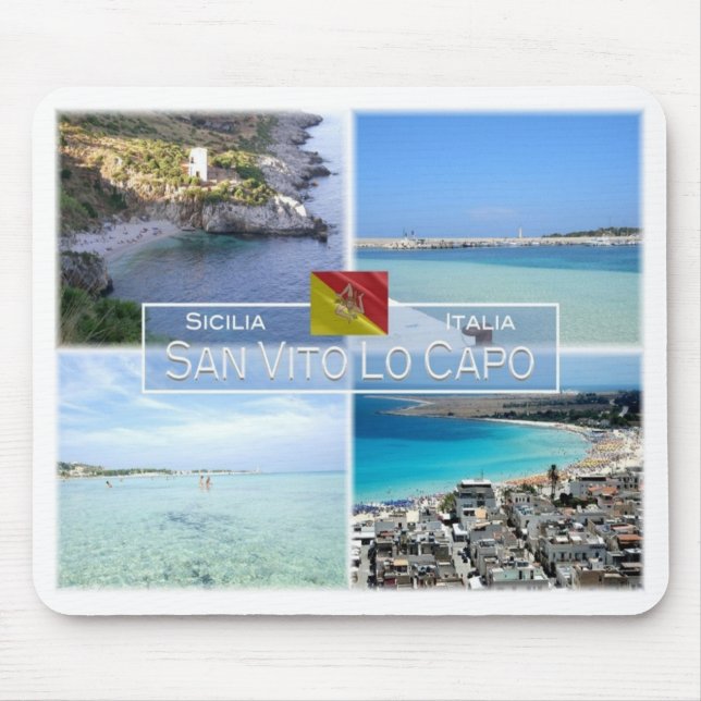 Mousepad IT Itália - Sicília - San Vito Lo Capo - (Frente)