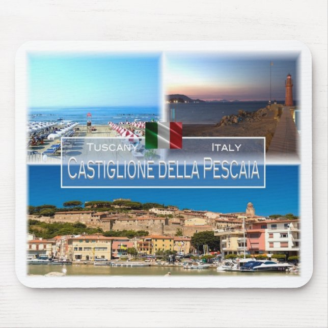Mousepad IT Itália - Toscana - Castiglione della Pescaia - (Frente)