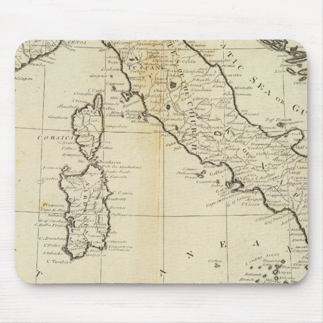 Mousepad Itália e Sardenha (Frente)