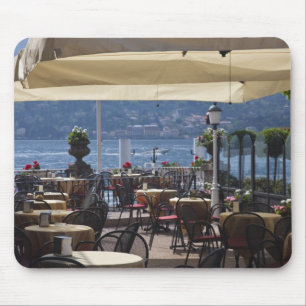 Mousepad Itália, Província de Como, Bellagio. Café à beira 