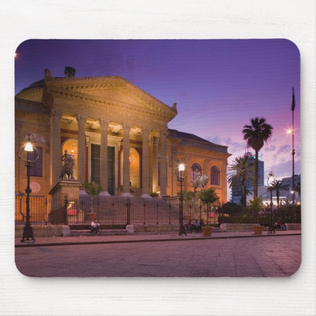 Mousepad Itália, Sicília, Palermo, Ópera do Teatro Massimo (Frente)