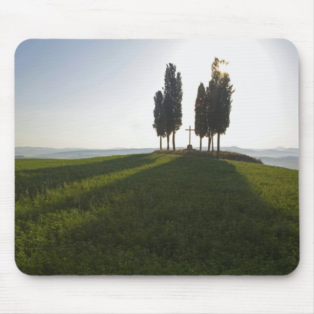 Mousepad Itália, Toscana, Ciprestes na Toscana com (Frente)