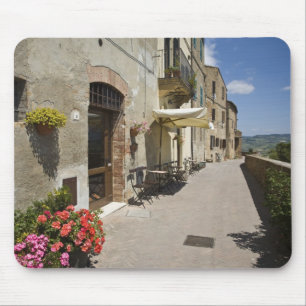 Mousepad Itália, Toscana, Pienza. Passagem exterior em torn