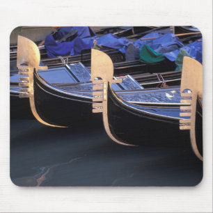 Mousepad Itália, Vêneto, Veneza. Fileira de Gôndolas.
