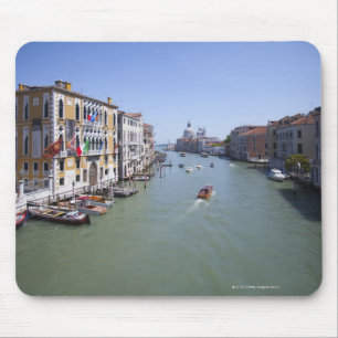 Mousepad Italia, Veneza, barcos no canal na cidade