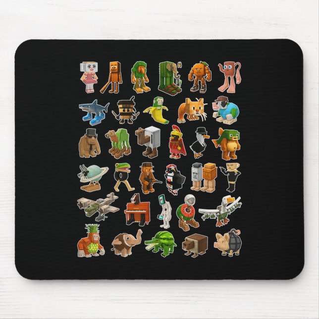 Mousepad Italian-brainrot Ai Generated Animals Gen Z Men Wo (Frente)