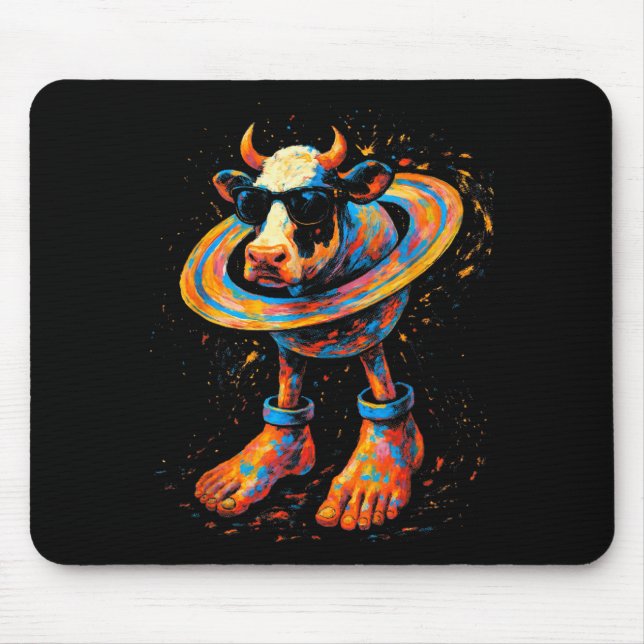 Mousepad Italian Brainrot Meme La Vaca Saturno Saturnita Wa (Frente)