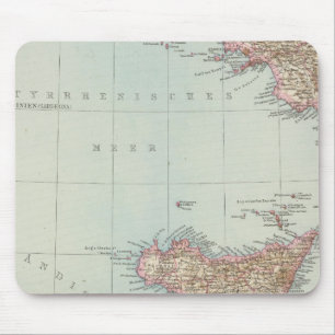 Mousepad Italien sudliche Halfte, Mapa do Sul da Itália