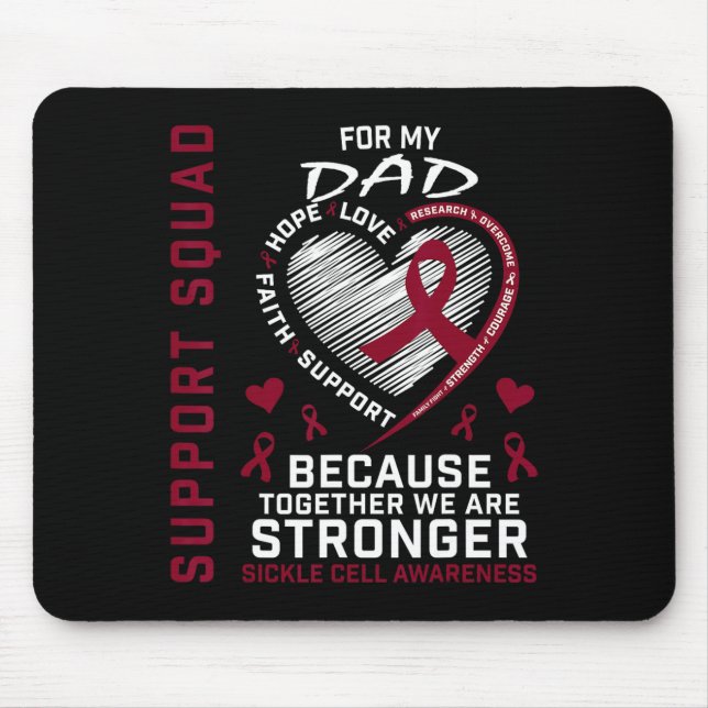 Mousepad Itens de Consciência de Células Falsiformes Suport (Frente)