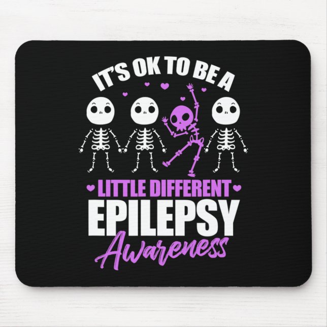 Mousepad Its Ok To Be A Little Different Epilepsy Awareness (Frente)