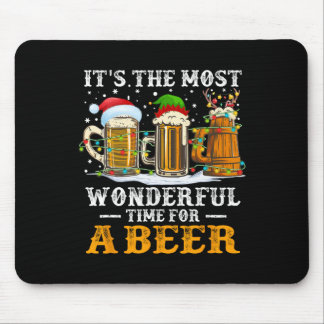 Mousepad It's The Most Wonderful Time For A Beer Christmas 