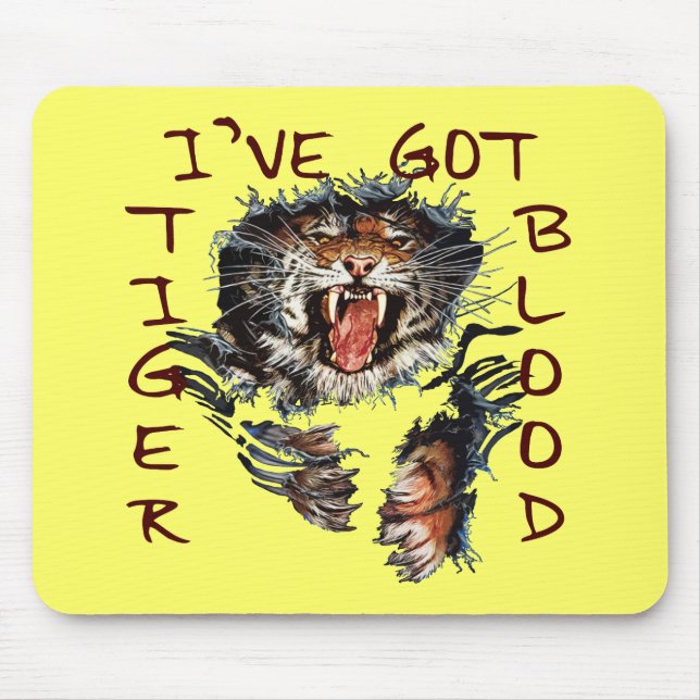 Mousepad I've obteve o sangue do tigre (Frente)