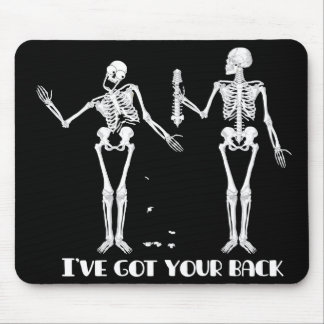 Mousepad I've obteve sua parte traseira. Esqueletos