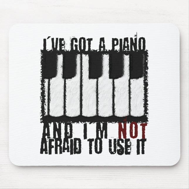 Mousepad I've obteve um piano (Frente)