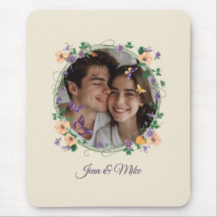 Mousepad Ivy Romântica e Borboletas