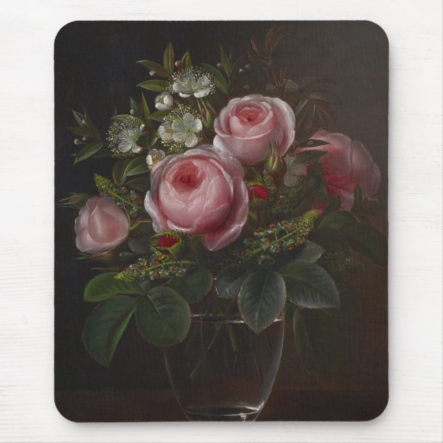 Mousepad J.L. Jensen - Rosas e Árvores Anêmonas em um ... (Frente)