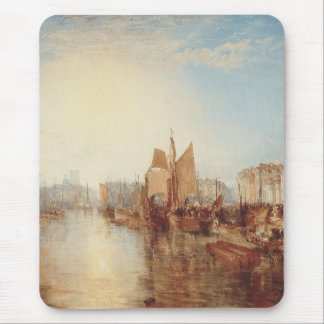 Mousepad J.M.W. Turner: Porto de Dieppe Arte Romântica Fina