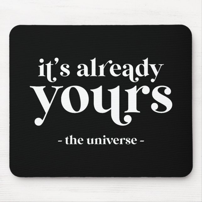 Mousepad Já é seu - O Universo (Frente)