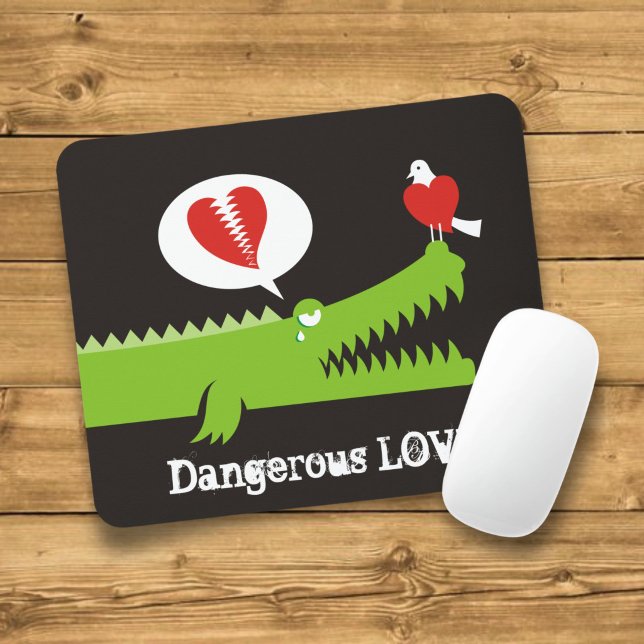 Mousepad Jacaré apaixonado (Criador carregado)