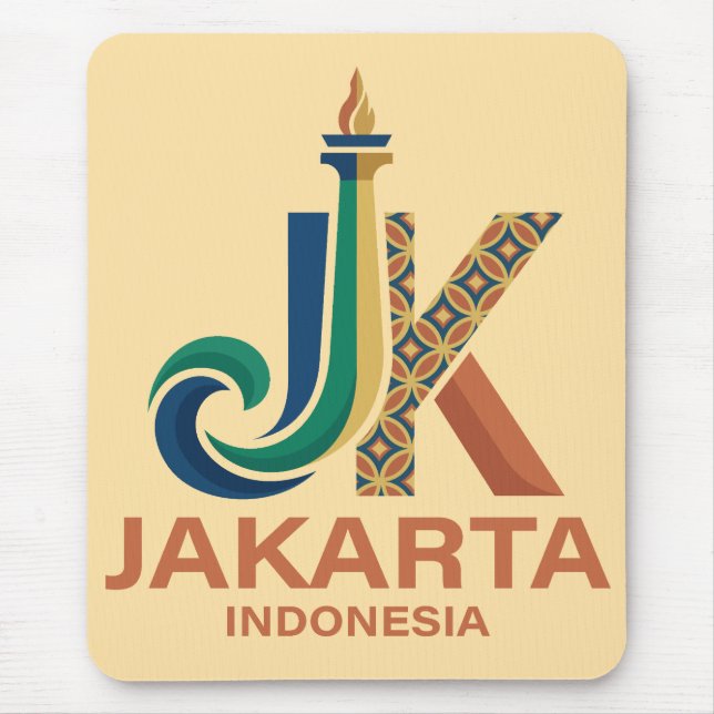 Mousepad Jacarta Indonésia Sudeste Asiático (Frente)