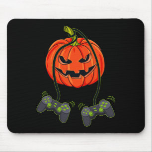 Mousepad Jack O Lantern Video Gamer Controla Halloween B