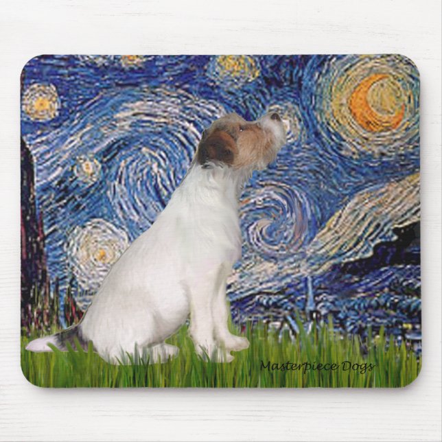 Mousepad Jack Russell 5 - Noite Estrelada (Frente)