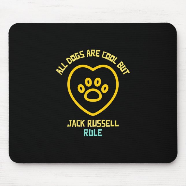 Mousepad Jack Russell dog domina bicho de estimação (Frente)