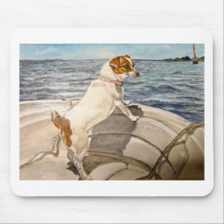Mousepad Jack Russell Terrier no barco