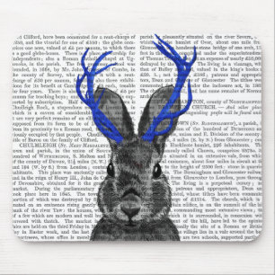 Mousepad Jackalope com Blue Antlers