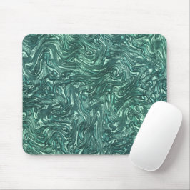 Mousepad Jade de textura e tons verdes cianis