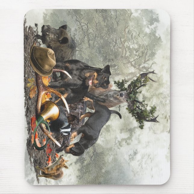 Mousepad Jagdterrier, Caça alemã Terrier (Frente)