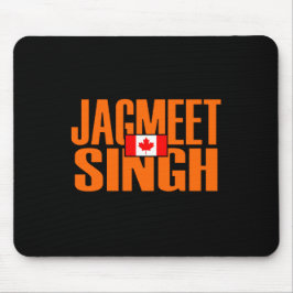 Mousepad Jagmet Singh Orange Block Text Flag Canadense